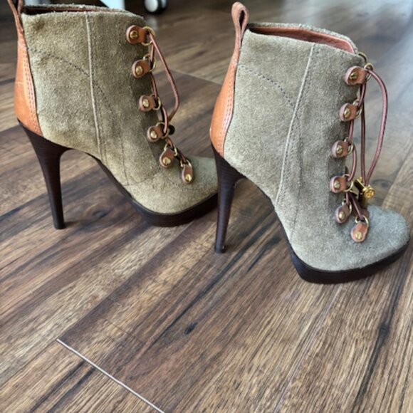 Tory Burch Hamila Suede Stiletto Booties - Picture 5 of 10
